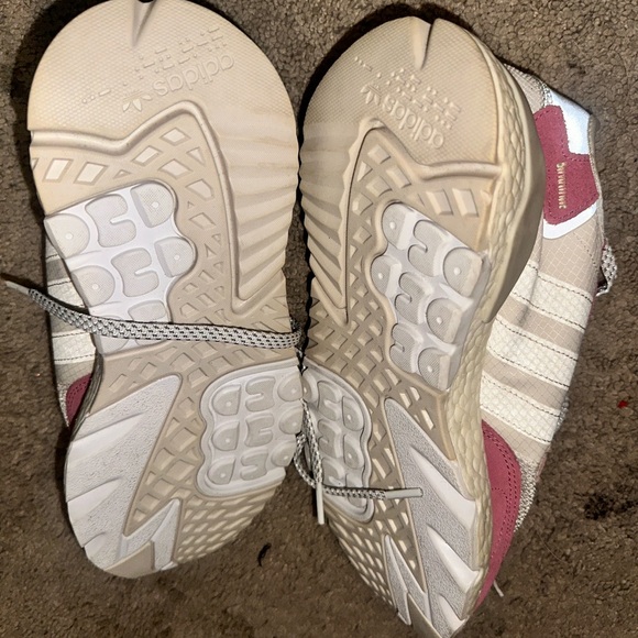 Adidas Women's Sneakers - Pink and Cream - Picture 7 of 9